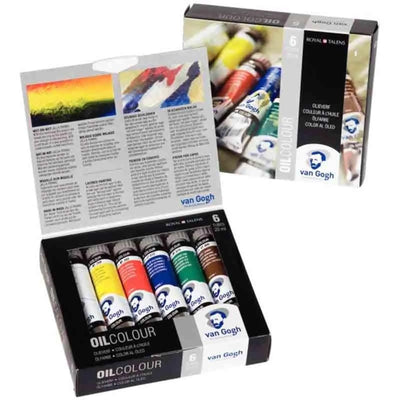 Kit de démarrage pour couleurs à l'huile | 6x20 ml - Van Gogh - Librairie Oxford City