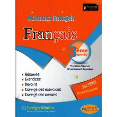Kounouz Ennajeh - Français 3éme Section Scientifiques - Librairie Oxford City
