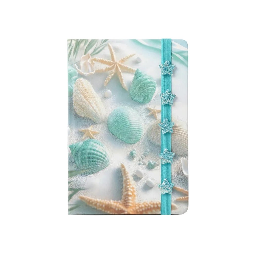 Notebook A5 Fantaisie – Couverture Décorative & Fermeture Élastique avec Breloques | Modèles Assortis - Librairie Oxford City