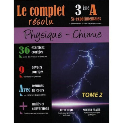Le Complet résolu - Physique Chimie - 3ème Maths Tome 2 - Librairie Oxford City