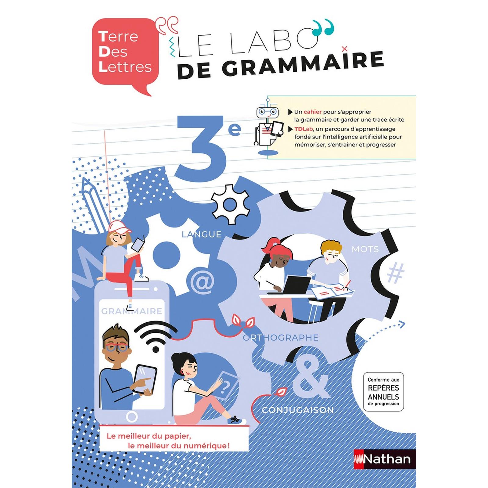Le Labo de grammaire 3e - Terre des Lettres - Édition 2021 - Librairie Oxford City