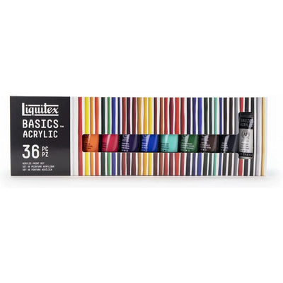 Liquitex Basics Peinture acrylique, 36 couleurs, 36 x 20 ml 🎨🖌️ - Librairie Oxford City