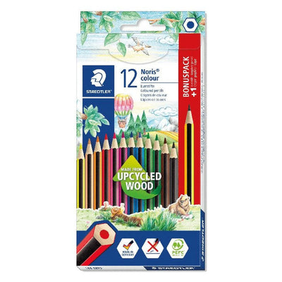 Lot 12 crayons Noris colour 185 SET9 + 1 crayon bonus - Librairie Oxford City