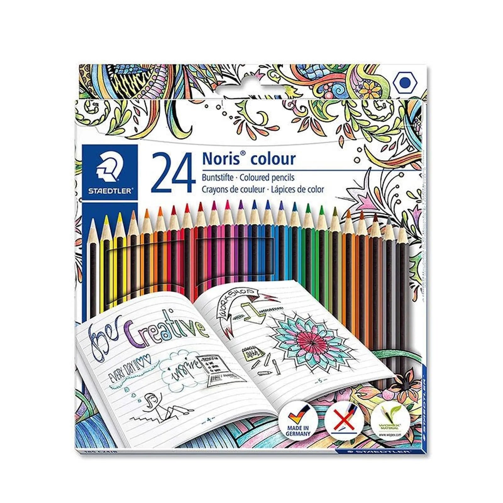 Lot de 24 crayons Noris colour 185 C2 - Librairie Oxford City