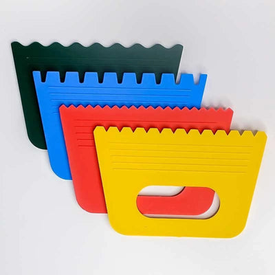 Lot de 4 grattoirs à peinture en plastique - Librairie Oxford City