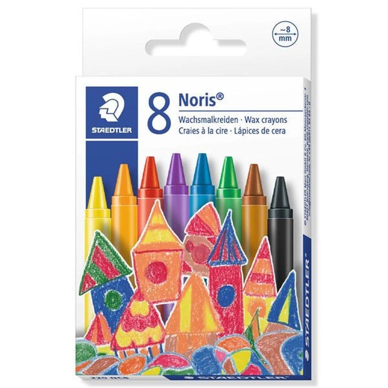 Lot de 8 craies à la cire Noris Club 220 - Librairie Oxford City
