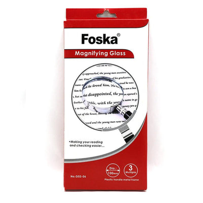 LOUPE METAL 100MM G03 - 06 FOSKA - Librairie Oxford City