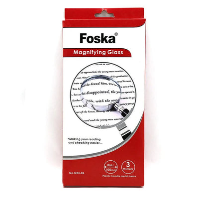 LOUPE METAL 100MM G03 - 06 FOSKA - Librairie Oxford City