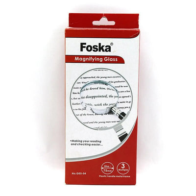 LOUPE METAL 75MM G03 - 04 FOSKA - Librairie Oxford City