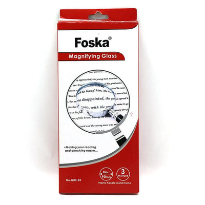 LOUPE METAL 90MM G03 - 05 FOSKA - Librairie Oxford City