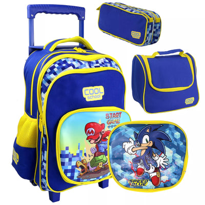 💥🏷️ Pack 3 pièces : Sac à dos double face + Porte goûter + Trousse - Librairie Oxford City