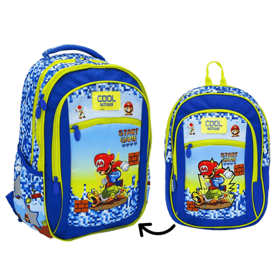 Sac à Dos Ergo 2en1 Mario COOL SCHOOL - Librairie Oxford City
