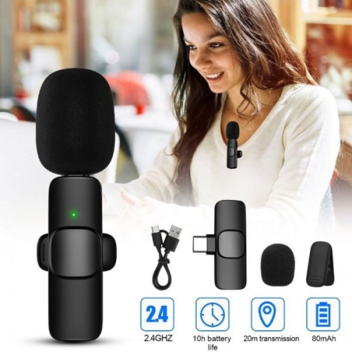 Microphone Sans Fil K9 Compatible Avec Type - C - Librairie Oxford City