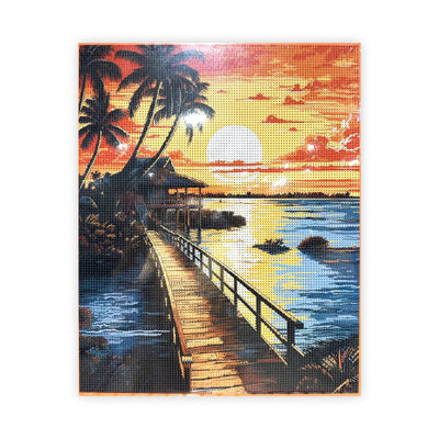 ✨🖼️ Diamond Painting Paysages de Rêve – Décors Nature & Mer 🌻🌅 - Librairie Oxford City