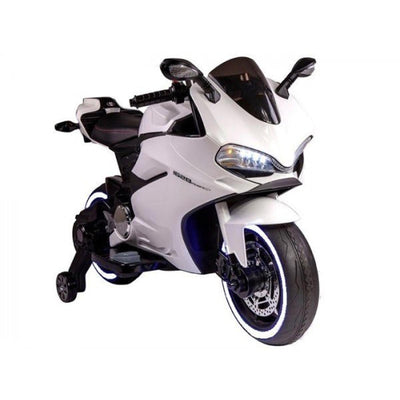 Moto électrique avec batterie - Blanc - SX1628 - Librairie Oxford City