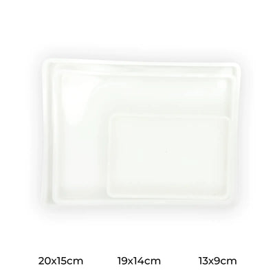 Moule Silicone Rectangulaire pour Résine – Plateaux 20×15 cm, 19×14 cm et 13×9 cm