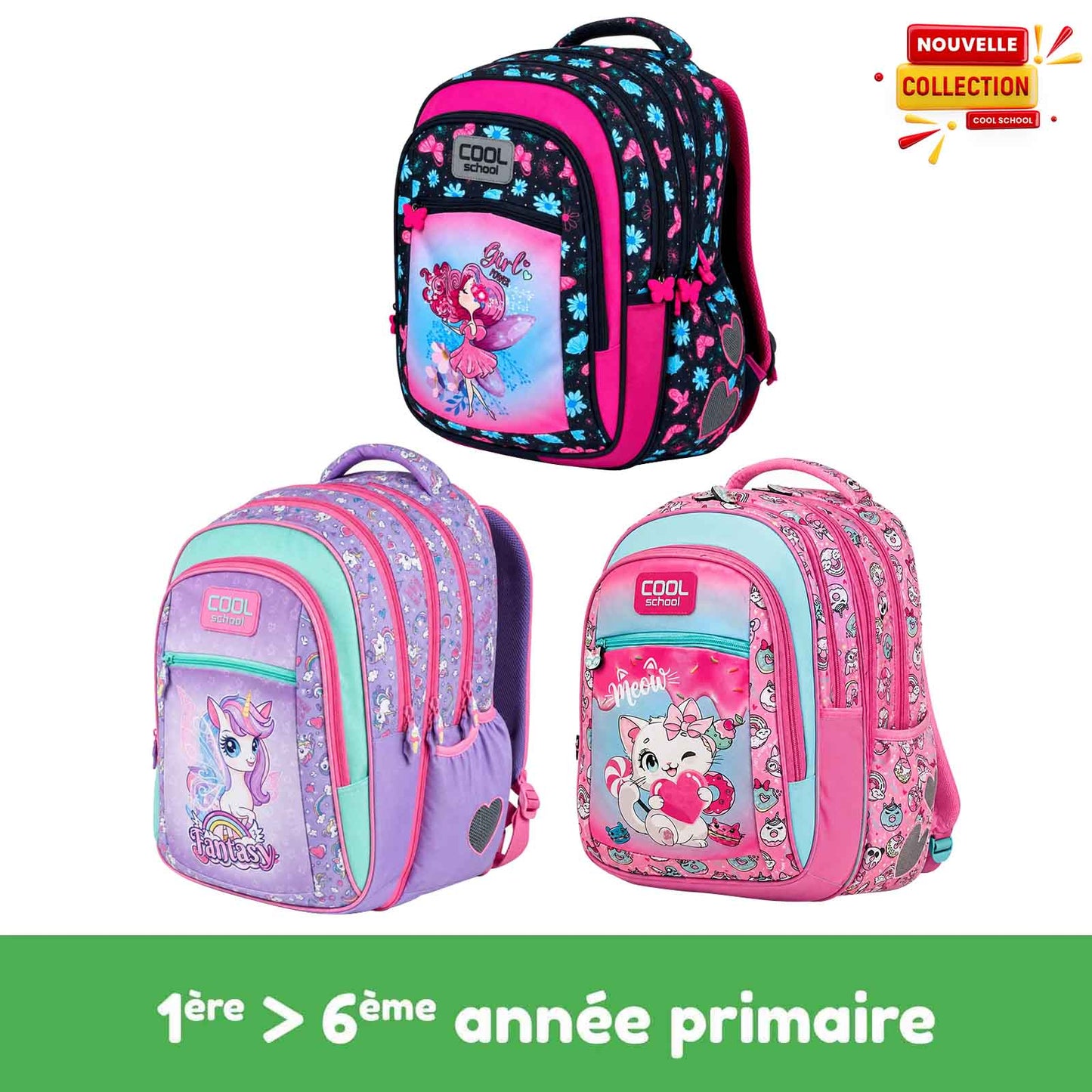 Sac à Dos 2en1 Cool School - Nouvelle Collection