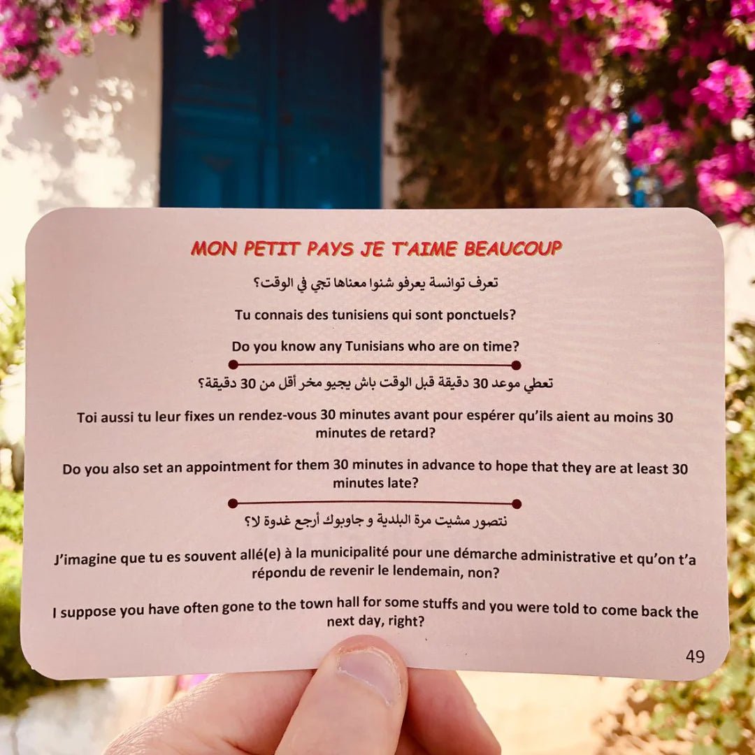 Le Jeu des Problèmes en arabe tounsi ET français - Librairie Oxford City