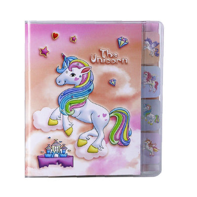 Note Book carré - Unicorn - Rabbit - Starry Night - Butterfly - Flower - Space - Dino - Ice Cream - Librairie Oxford City