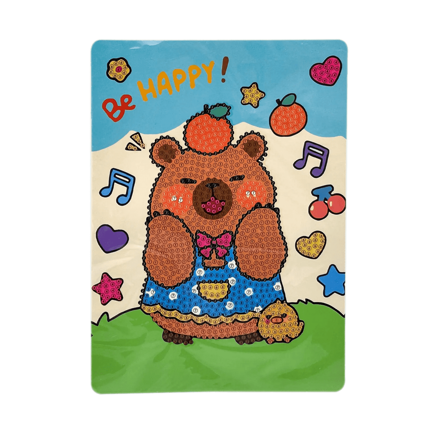 Kit Diamond Painting Enfant (15cm) – DIY Tableaux & Stickers Brillants ✨