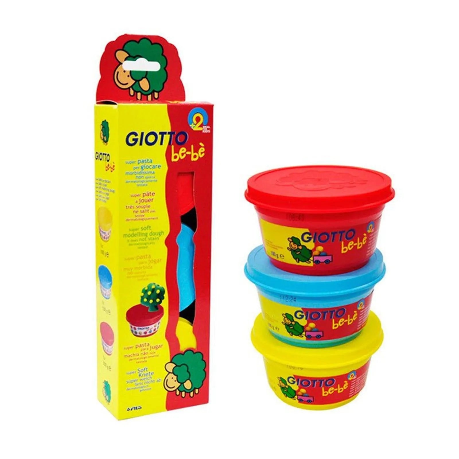 PACK 3*100G PATE A MODELER GIOTTO BEBE - Librairie Oxford City