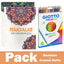 Pack Créatif Mandalas + Crayons de couleur Giotto Stilnovo (36 couleurs) - Librairie Oxford City