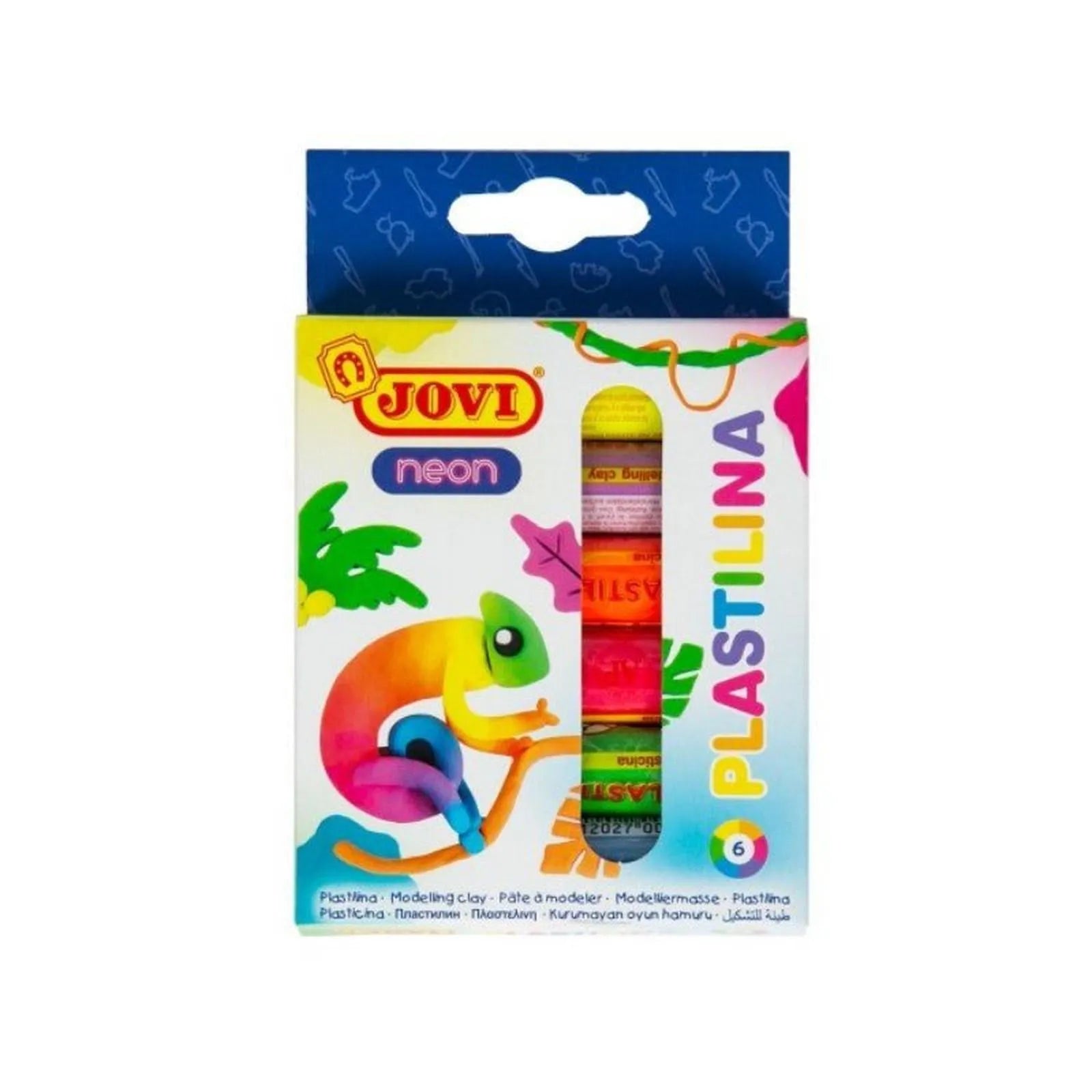 PATE A MODELER DE 6*15G FLUO JOVI - Librairie Oxford City