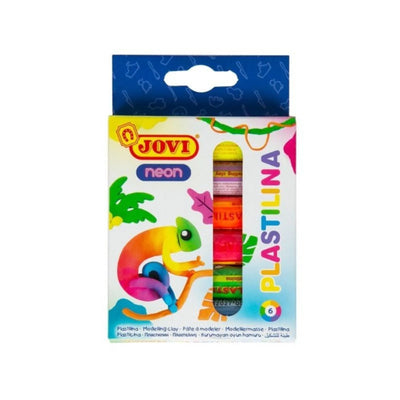 PATE A MODELER DE 6*15G FLUO JOVI - Librairie Oxford City