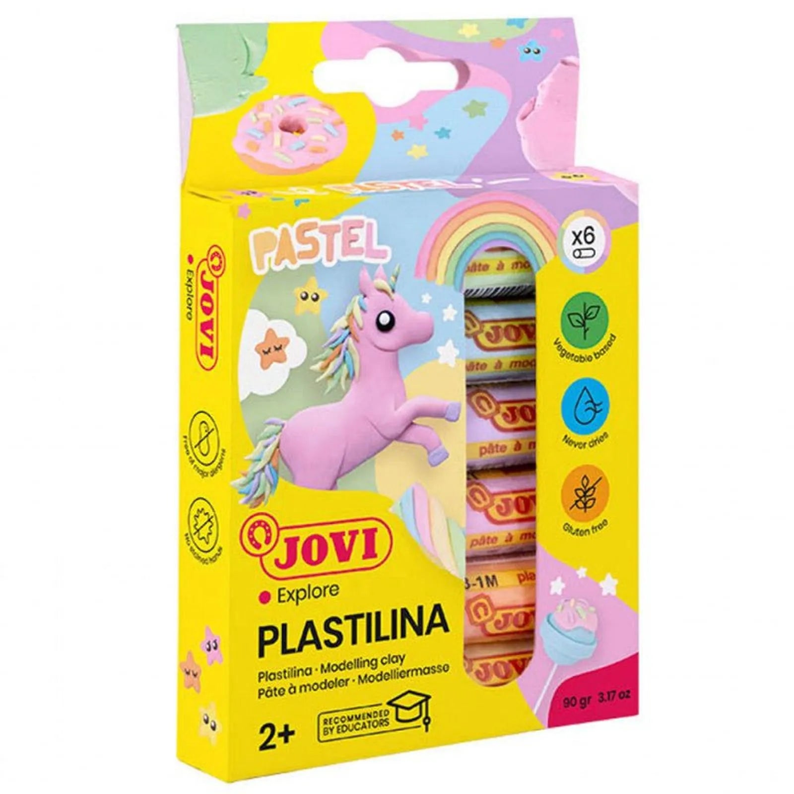 Pâte À Modeler JOVI Plastilina Etui 6x15g Couleurs Pastel - Librairie Oxford City