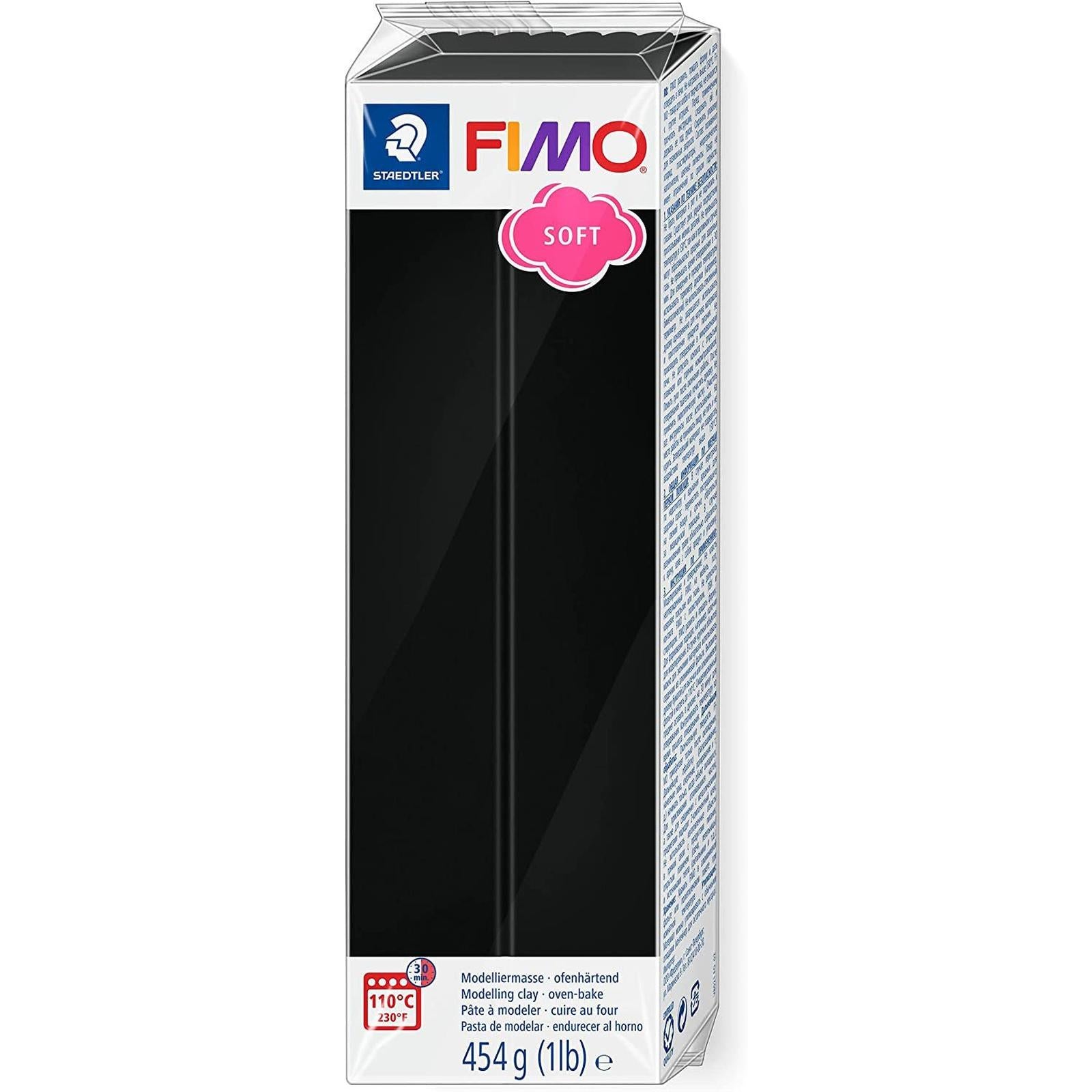 Pâte Fimo Soft Noir - 454 g - Librairie Oxford City