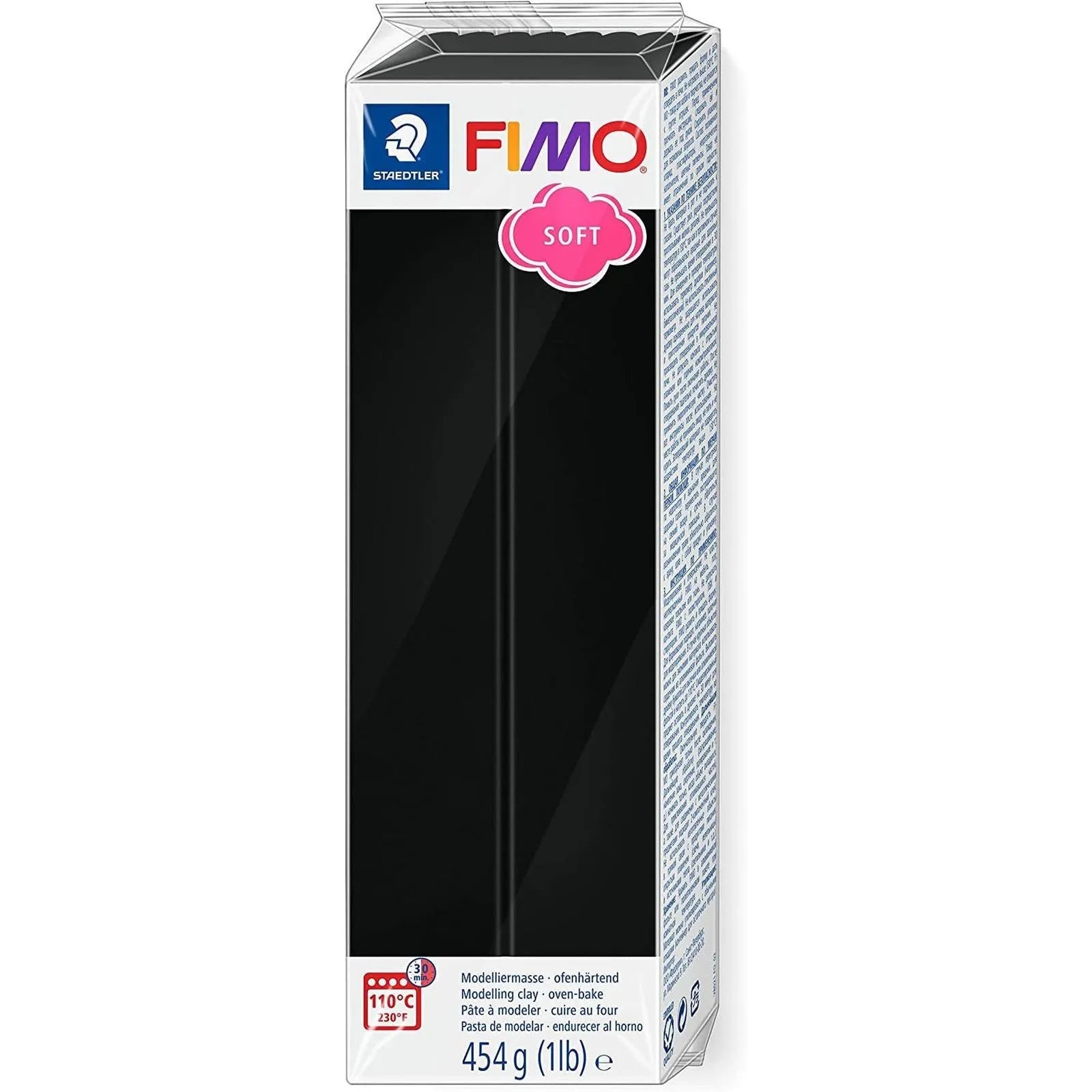 Pâte Fimo Soft Noir - 454 g - Librairie Oxford City