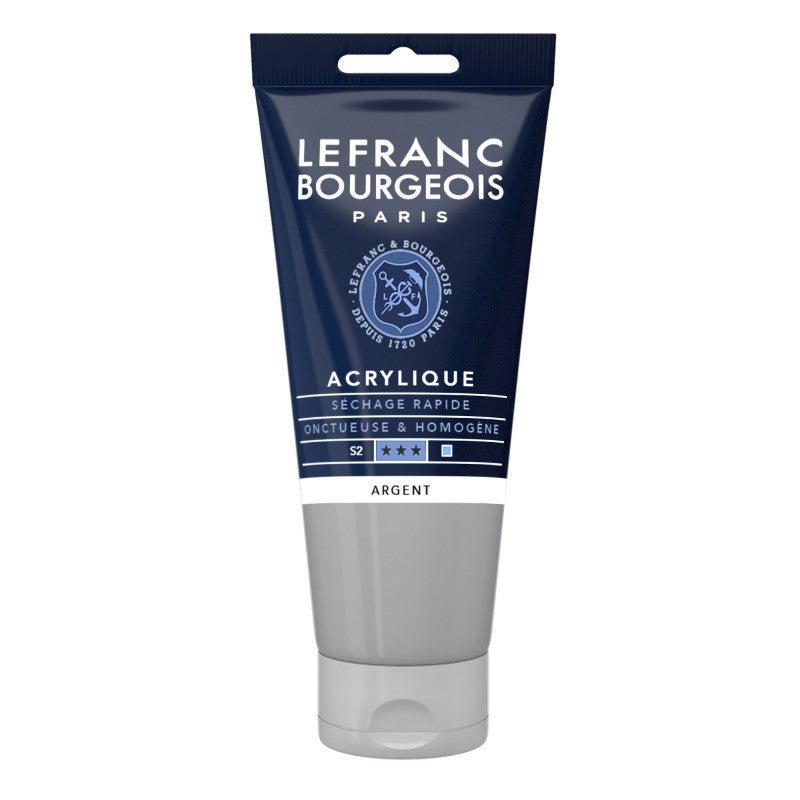 Peinture acrylique 80ml - Argent - Librairie Oxford City