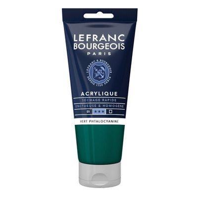 Peinture acrylique 80ml - Bleu phtalocyanine - Librairie Oxford City