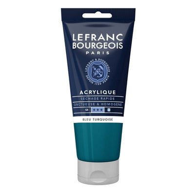 Peinture acrylique 80ml - Bleu turquoise - Librairie Oxford City