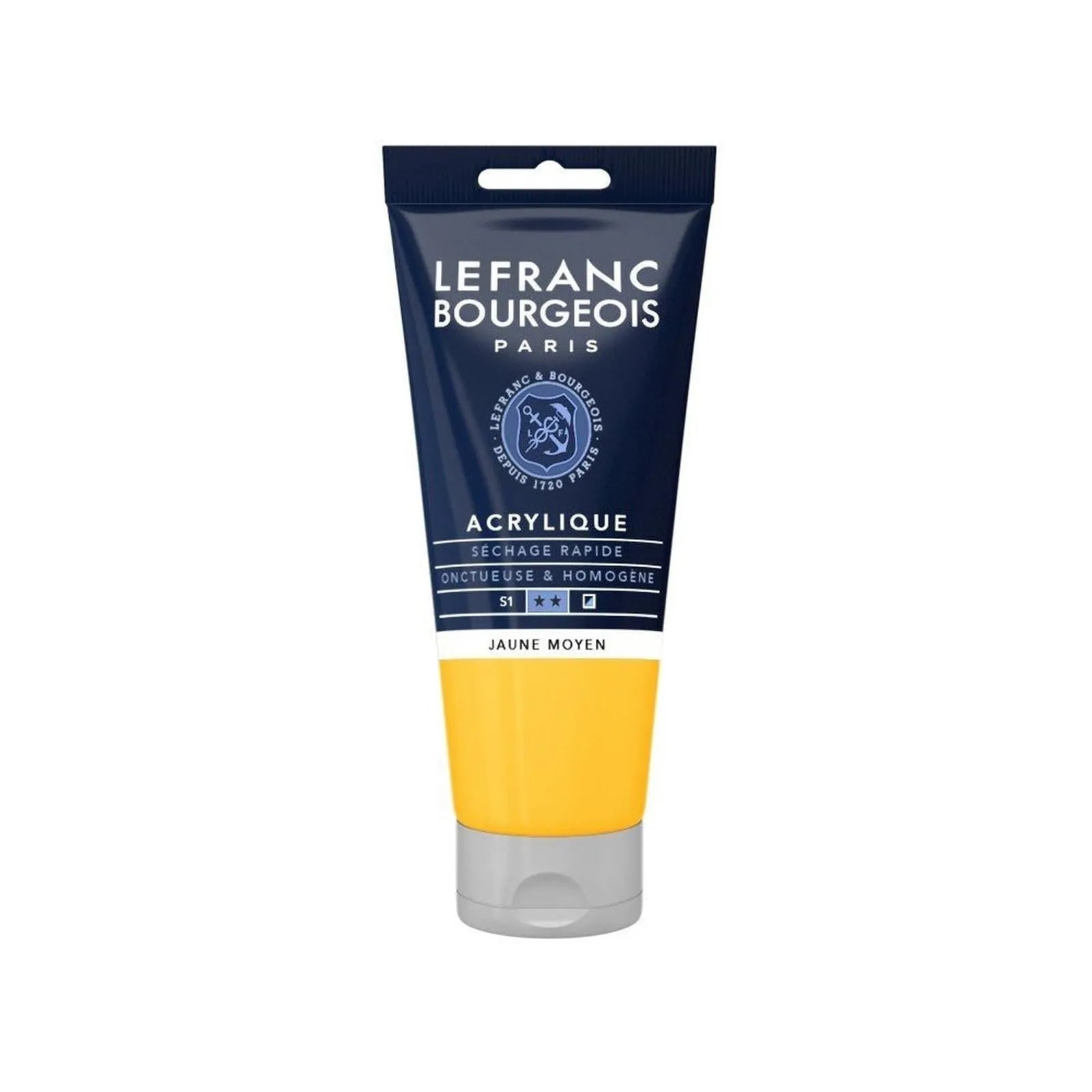 Peinture acrylique 80ml - Jaune moyen - Librairie Oxford City
