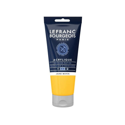 Peinture acrylique 80ml - Jaune moyen - Librairie Oxford City