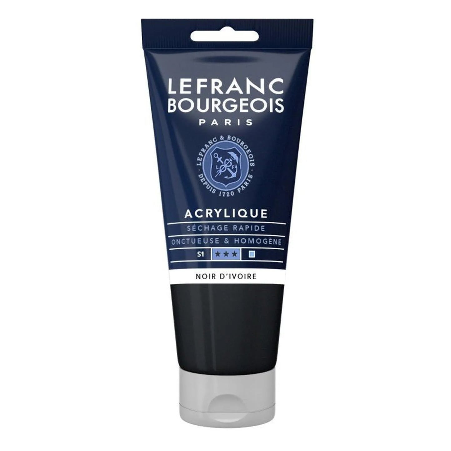 Peinture acrylique 80ml - Noir d'ivoire - Librairie Oxford City