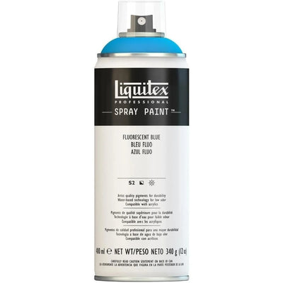 Peinture en aérosol professionnelle Liquitex 400 ml, Bleu fluo - Librairie Oxford City