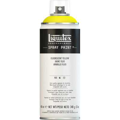 Peinture en aérosol professionnelle Liquitex 400 ml, jaune fluo - Librairie Oxford City