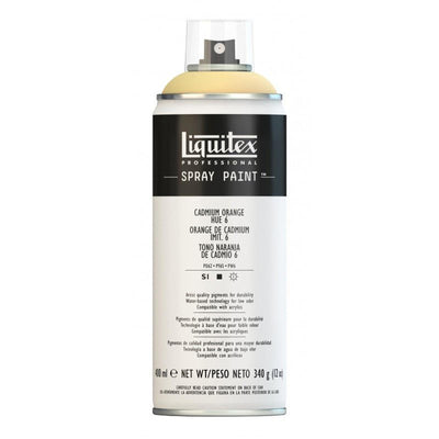 Peinture en aérosol professionnelle Liquitex 400 ml, orange de cadmium imit. 6 - Librairie Oxford City