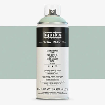Peinture en aérosol professionnelle Liquitex 400 ml, vert oxyde de chrome 6 - Librairie Oxford City