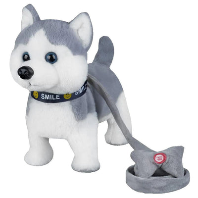 Peluche Poppy/Huskey talk - walk - Gris - Librairie Oxford City