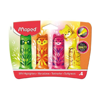 POCH 4 MARQ FLUO MINI FRIENDS MAPED - Librairie Oxford City