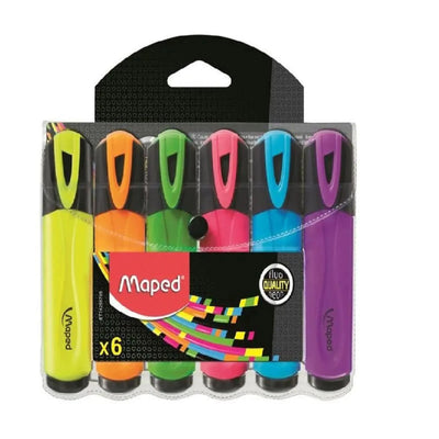 POCH 6 MARQ FLUO MAPED - Librairie Oxford City