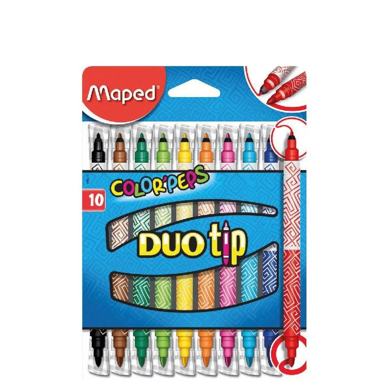 Poch de 10 feutres duo double pointe - Librairie Oxford City