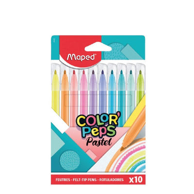 Poch de 10 feutres pastel - Librairie Oxford City