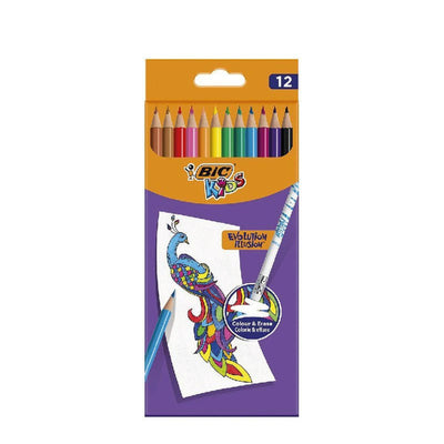 Poch de 12 crayons de couleur - Librairie Oxford City