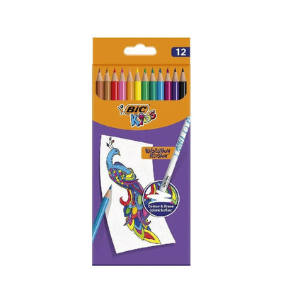 Poch de 12 crayons de couleur - Librairie Oxford City