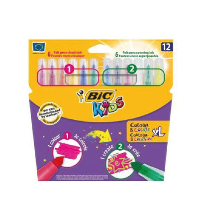 Poch de 12 feutres create XL kids - Librairie Oxford City