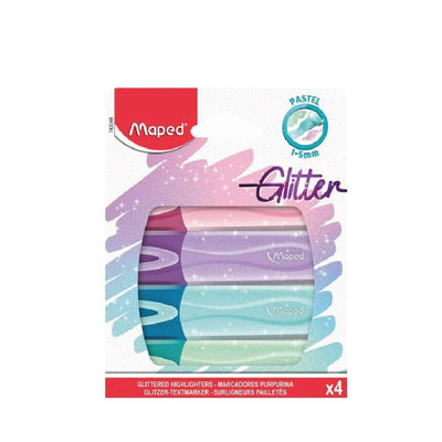 Poch de 4 fluo glitter - Librairie Oxford City